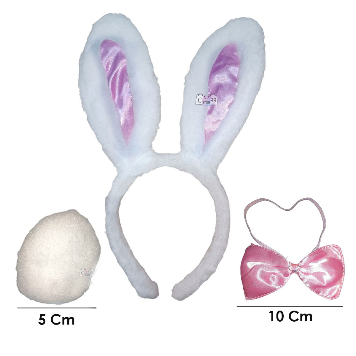 Kit Disfraz De Conejo para Mujer y Niñas